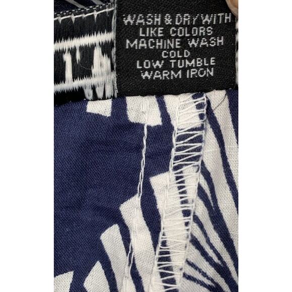 J. Peterman Cotton Wide Leg Lightweight Beach Drawstring Pants Large - Picture 9 of 12